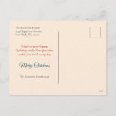 フェスティバルフローラリースダークレッド写真 シーズンポストカード (裏面)