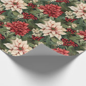 フェスティバルフローラ：タイムレスホリデーエレガンス ラッピングペーパー (角)
