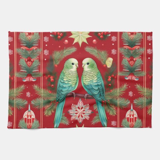 フェスティバルブジースクリスマス |休日の応援 キッチンタオル (横)