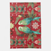 フェスティバルブジースクリスマス |休日の応援 キッチンタオル (縦)