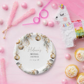 フェスティバルブライダル紙プレート | ホリークリスマステーマ ペーパープレート (パーティー)