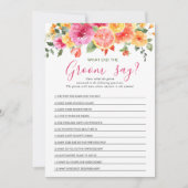 フェスティバルブライトフラワーシトラスブライダルシャワーゲーム 招待状 (正面)