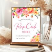 フェスティバルブライトフラワーシトラスブライダルレシピカード ポスター