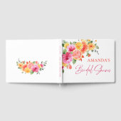 フェスティバルブライトフラワースライスシトラスブライダルシャワー ゲストブック (全面)