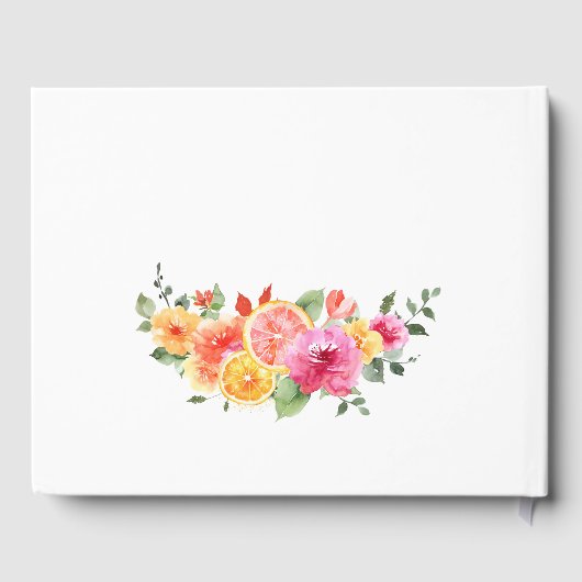 フェスティバルブライトフラワースライスシトラスブライダルシャワー ゲストブック (裏面)