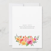 フェスティバルブライトフラワーズフローラシトラスブライダルブランチ 招待状 (裏面)