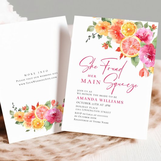 フェスティバルブライトフラワーズフローラシトラスブライダルブランチ 招待状