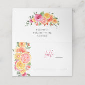 フェスティバルブライトフラワーズフローラ柑橘類ブライダルシャワー プレイスカード (外部開封)