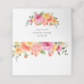 フェスティバルブライトフラワーズフローラ柑橘類ブライダルシャワー プレイスカード (外部開封)