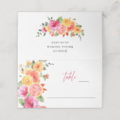 フェスティバルブライトフラワーズフローラ柑橘類ブライダルシャワー プレイスカード (外部開封)