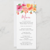 フェスティバルブライトフラワーズフローラ柑橘類ブライダルシャワー 招待状 (正面)