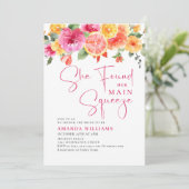 フェスティバルブライトフラワーズフローラ柑橘類ブライダルシャワー 招待状 (スタンド正面)