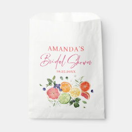 フェスティバルブライトフローラシトラススライスブライダルシャワー フェイバーバッグ