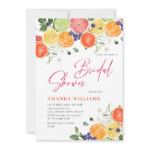 フェスティバルブライトフローラシトラススライスブライダルシャワー