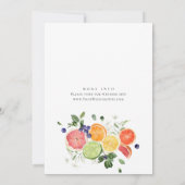 フェスティバルブライトフローラシトラススライスブライダルブランチ 招待状 (裏面)