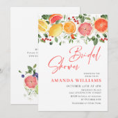 フェスティバルブライトフローラシトラススライスブライダルブランチ 招待状 (正面/裏面)