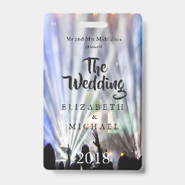 フェスティバルブライトライトおもしろい結婚式招待状 バッジ