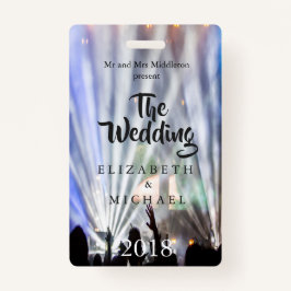 フェスティバルブライトライトおもしろい結婚式招待状 バッジ