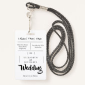 フェスティバルブライトライトおもしろい結婚式招待状 バッジ (裏面ランヤード)