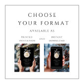 フェスティバルブラッククリスマスパーティー 招待状