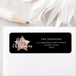 フェスティバルブラッククリスマス差出人住所 ラベル