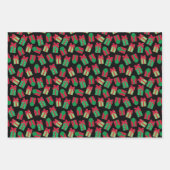 フェスティバルブラッククリスマス ラッピングペーパーシート (正面)