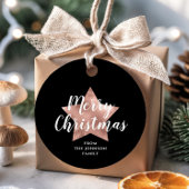 フェスティバルブラックスターメリークリスマス フェイバータグ