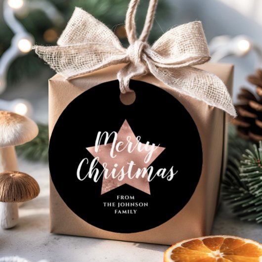 フェスティバルブラックスターメリークリスマス フェイバータグ