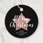 フェスティバルブラックスターメリークリスマス フェイバータグ (正面)