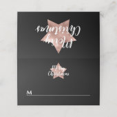 フェスティバルブラックスターメリークリスマス プレイスカード (外部開封)