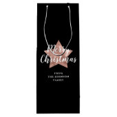 フェスティバルブラックスターメリークリスマス ワインギフトバッグ (裏面)