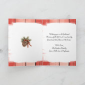 フェスティバルブラックホースと(鳥)ショウジョウコウカンチョウクリスマス シーズンカード (内部)