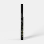 フェスティバルブラック&金ゴールドホリデークリスマスツリー SAMSUNG GALAXYケース (右側面)