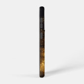 フェスティバルブラック&金ゴールドホリデークリスマスツリー SAMSUNG GALAXYケース (右側面)