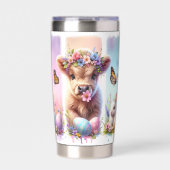 フェスティバルブラッシュストロークイースターハイランドカウズ20oz 保温保冷タンブラー (正面)