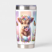 フェスティバルブラッシュストロークイースターハイランドカウズ20oz 保温保冷タンブラー (背面)