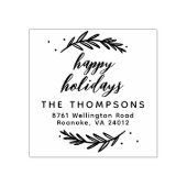 フェスティバルブランチズハッピーホリデーズ差出人住所 ラバースタンプ (インプリント)