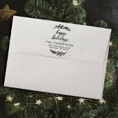 フェスティバルブランチズハッピーホリデーズ差出人住所 ラバースタンプ