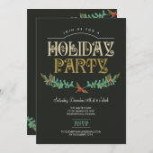 フェスティバルブランチホリデーパーティー招待状 招待状 (正面/裏面)