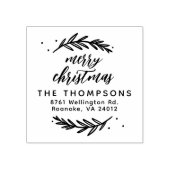 フェスティバルブランチメリークリスマス差出人住所 ラバースタンプ (インプリント)