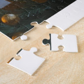 フェスティバルブルマスティフとクリスマスライトホリデイ ジグソーパズル (側面)