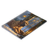 フェスティバルブルマスティフとクリスマスライトホリデイ ノートブック (左側)