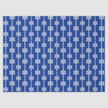 フェスティバルブルーとホワイトの冬の雪片パターン