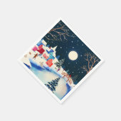 フェスティバルブルーウィンタースノーヴィレッジ スタンダードカクテルナプキン (角)