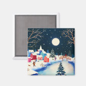 フェスティバルブルーウィンタースノーヴィレッジ マグネット (正面/裏面)