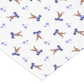 フェスティバルブルーカスキークリスマストインデーナー ショートテーブルランナー (コーナー)