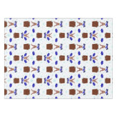 フェスティバルブルーカスキークリスマストインデーナー テーブルクロス (正面(横))