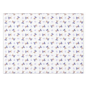 フェスティバルブルーカスキークリスマストインデーナー テーブルクロス (正面(横))