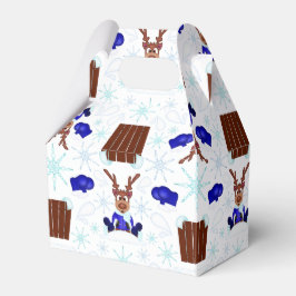 フェスティバルブルーカスキークリスマストインデーナー フェイバーボックス