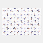 フェスティバルブルーカスキークリスマストインデーナー ラッピングペーパーシート (正面2)